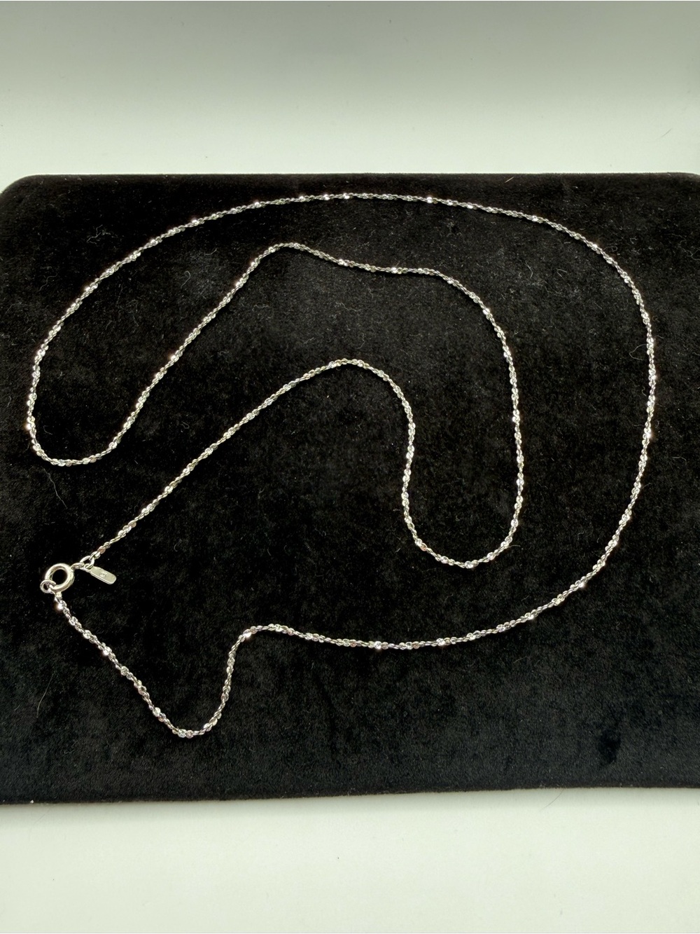 Vintage Monet Silver Tone Twisted Rope Chain Necklace 29.5” Signed